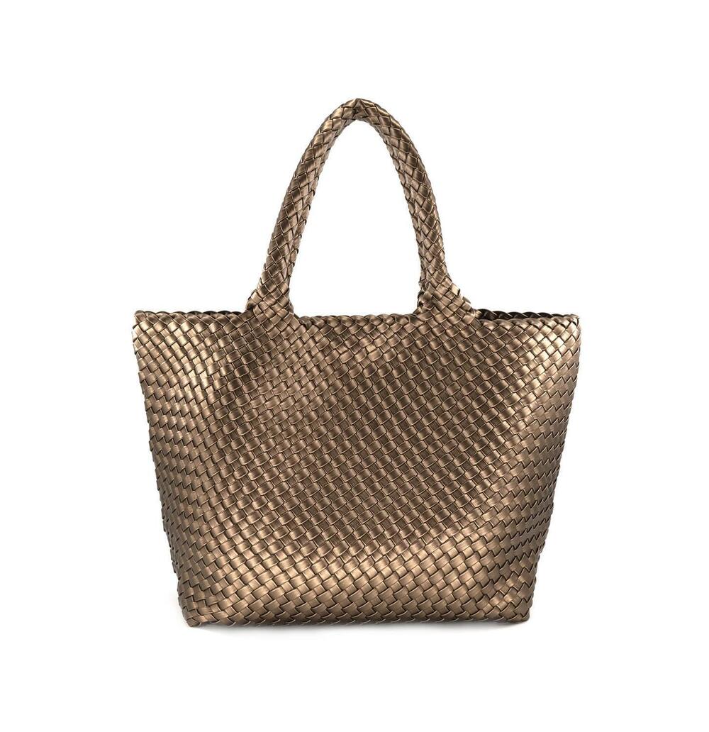 NEW BC HANDBAGS women's abbot woven tote bag in bronze